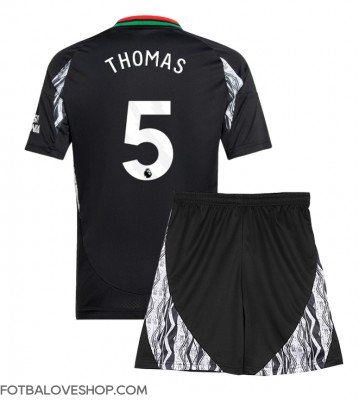 Arsenal Thomas Partey #5 Dětské Venkovní Dres 2024-25 Krátký Rukáv (+ trenýrky)